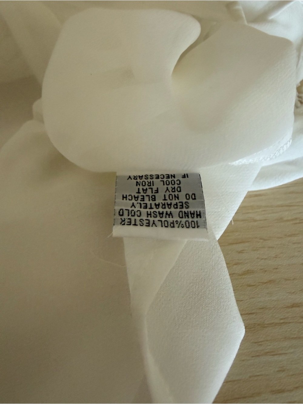 Lapis White Sheer Lace Trim Sleeveless Blouse Size L - Picture 7 of 8